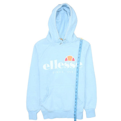 Womens UK Size XS ellesse Blue Pullover Hoodie