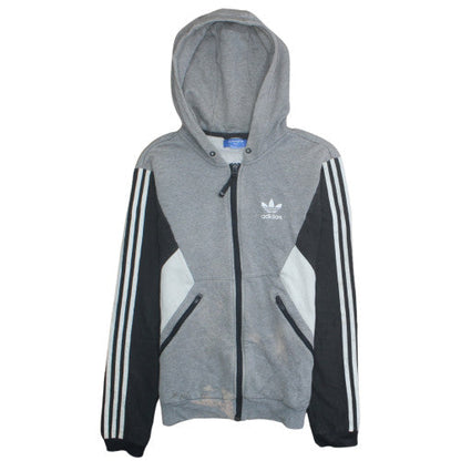 Mens UK Size S adidas Grey Full Zip Hoodie