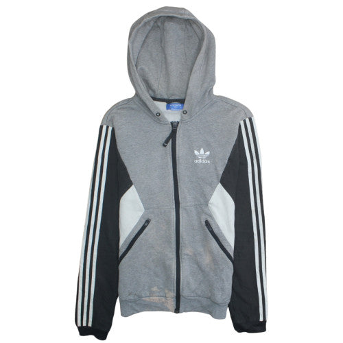 Mens UK Size S adidas Grey Full Zip Hoodie