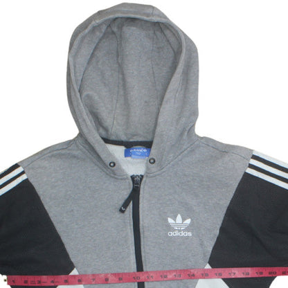 Mens UK Size S adidas Grey Full Zip Hoodie