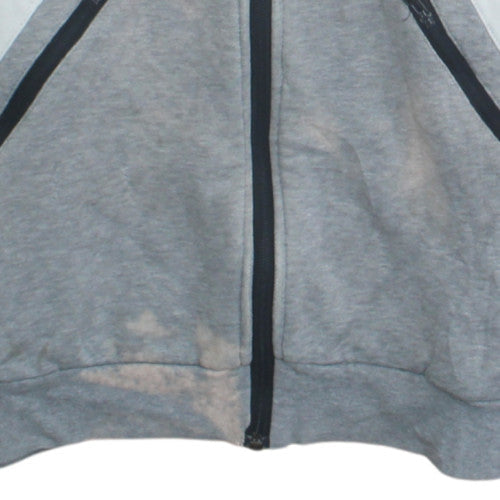 Mens UK Size S adidas Grey Full Zip Hoodie