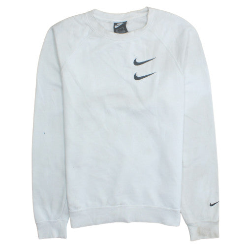 Womens UK Size S Nike White Pullover Sweatshirt