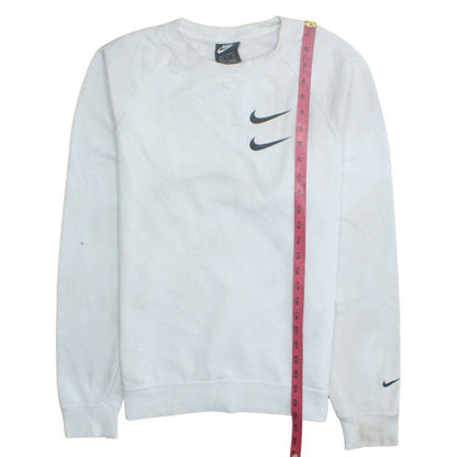 Womens UK Size S Nike White Pullover Sweatshirt