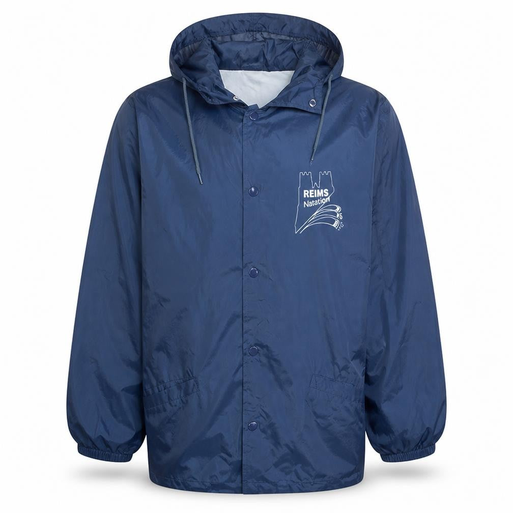 Mens UK Size M Cotton Tee Blue Windbreaker Coat