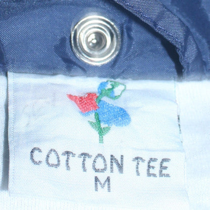 Mens UK Size M Cotton Tee Blue Windbreaker Coat