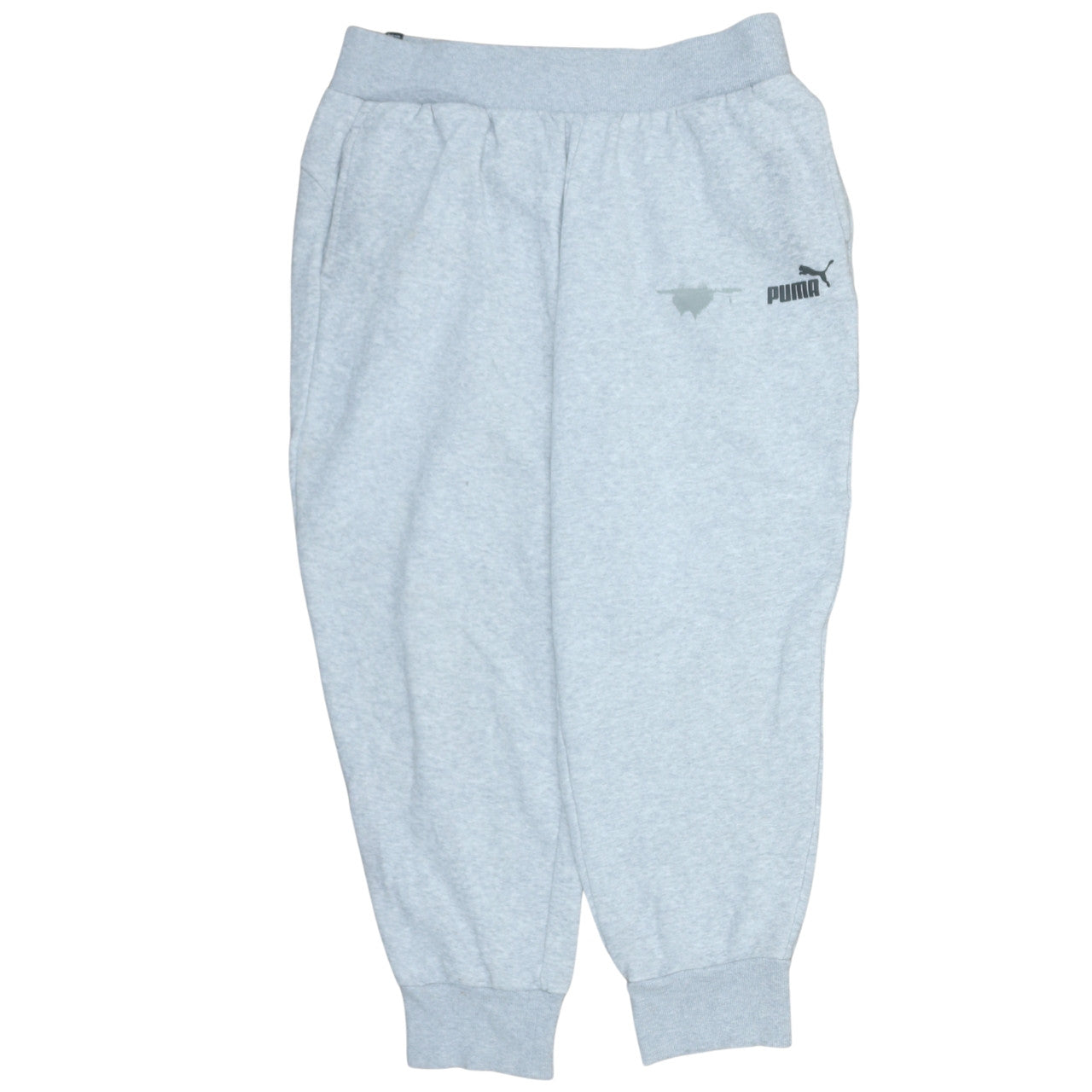 Mens UK Size L PUMA Regular Fit Jogger Grey Trousers