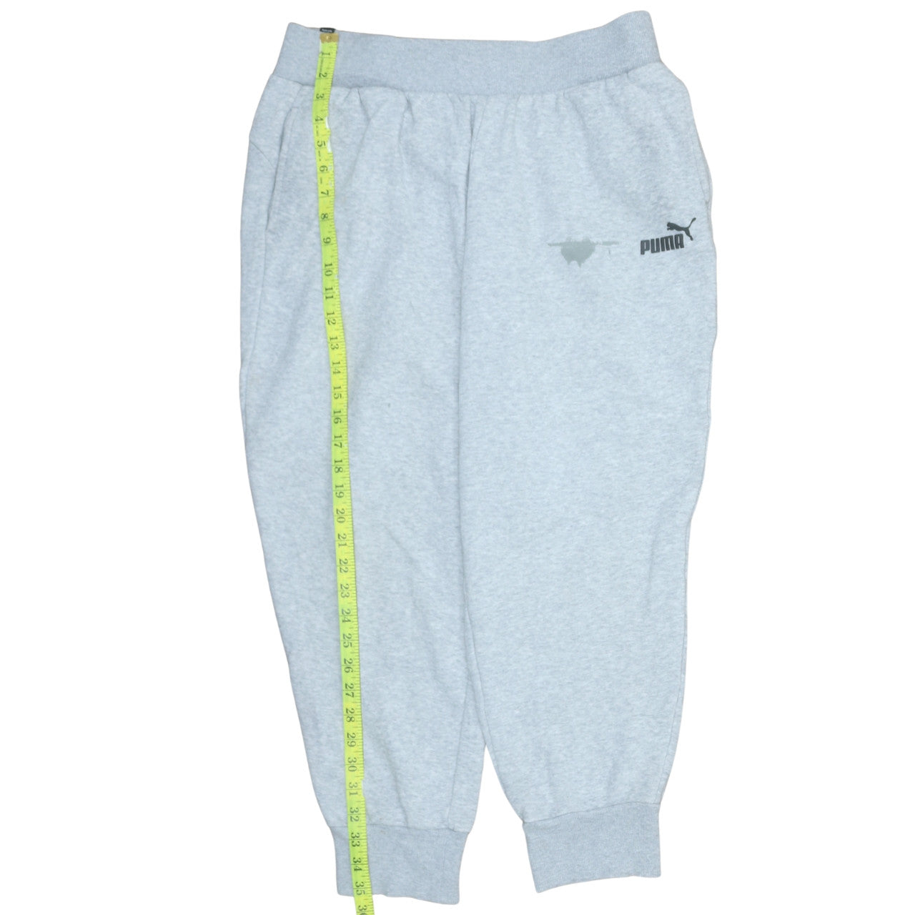 Mens UK Size L PUMA Regular Fit Jogger Grey Trousers