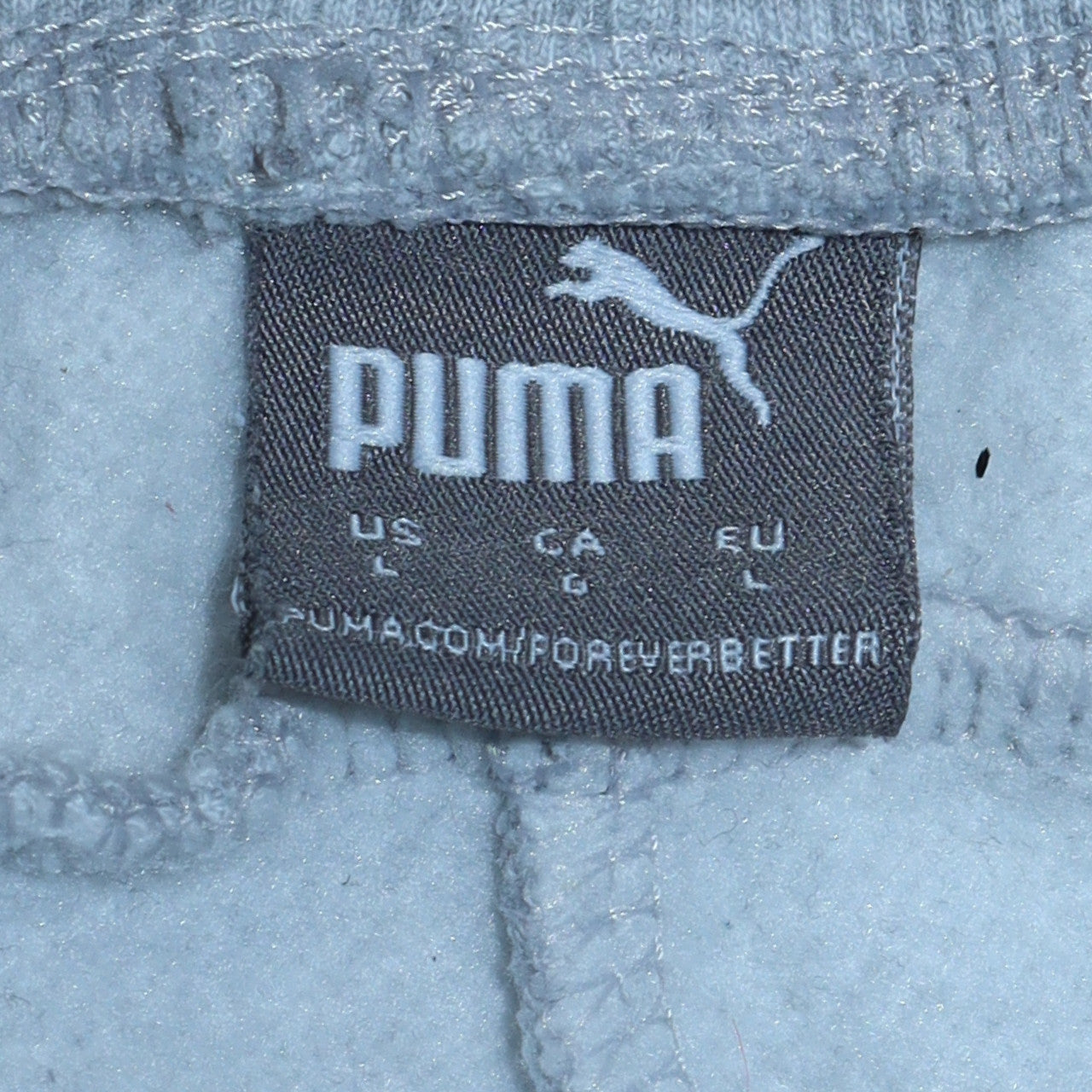 Mens UK Size L PUMA Regular Fit Jogger Grey Trousers