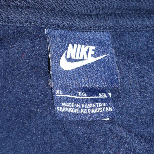 Mens UK Size XL Nike Blue Full Zip Hoodie