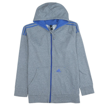 Mens UK Size XL adidas Grey Full Zip Hoodie