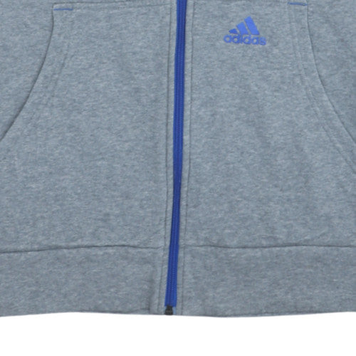 Mens UK Size XL adidas Grey Full Zip Hoodie