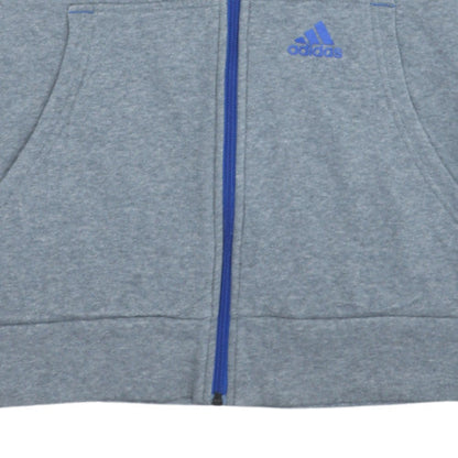 Mens UK Size XL adidas Grey Full Zip Hoodie