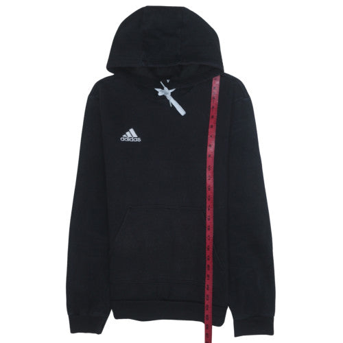 Mens UK Size S adidas Black Pullover Hoodie