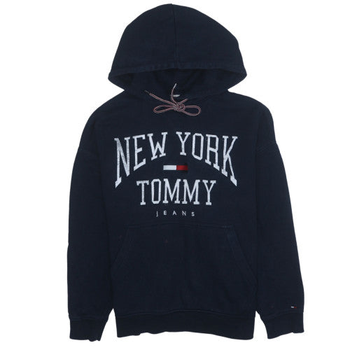 Mens UK Size M Tommy Jeans Blue Pullover Hoodie