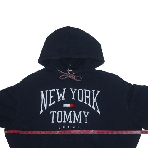 Mens UK Size M Tommy Jeans Blue Pullover Hoodie
