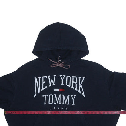 Mens UK Size M Tommy Jeans Blue Pullover Hoodie