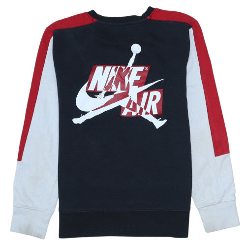 Nike Boys Multicoloured 12-13 Years Pullover Sweatshirt Crew Neck Logo
