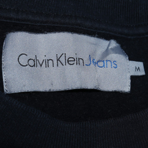 Womens UK Size M Calvin Klein Jeans Black Pullover Sweatshirt
