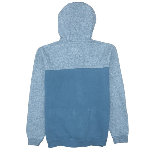 Mens UK Size L Quiksilver Blue Full Zip Hoodie