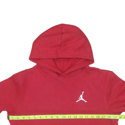 Jordan Boys Red Pullover Hoodie XL 13-15 Years Cotton Fleece Sweatshirt
