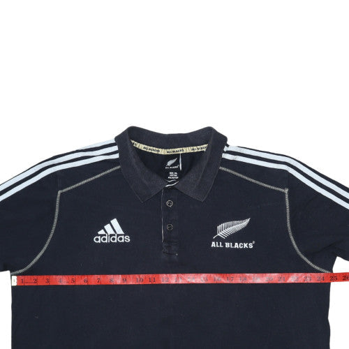 Adidas All Blacks Men's Black 3XL Rugby Polo Shirt
