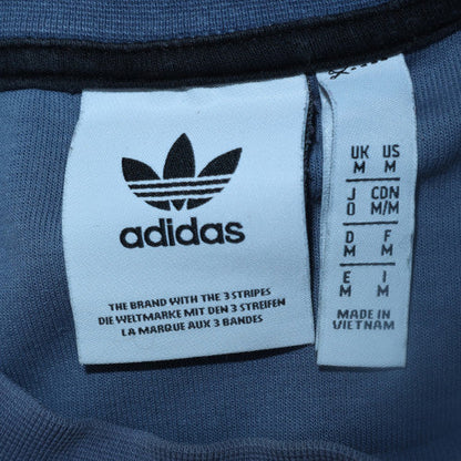 Mens UK Size M adidas Blue Pullover Sweatshirt