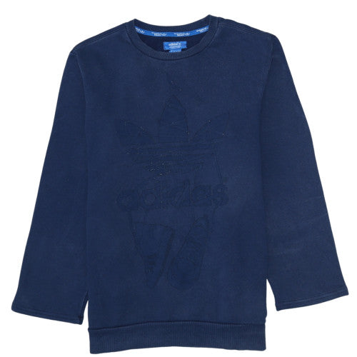 Mens UK Size M adidas Blue Pullover Sweatshirt