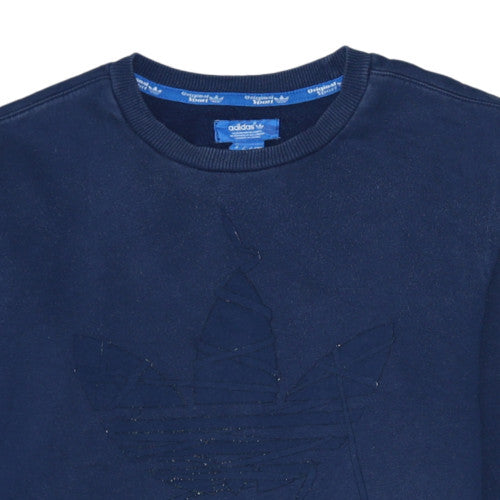 Mens UK Size M adidas Blue Pullover Sweatshirt