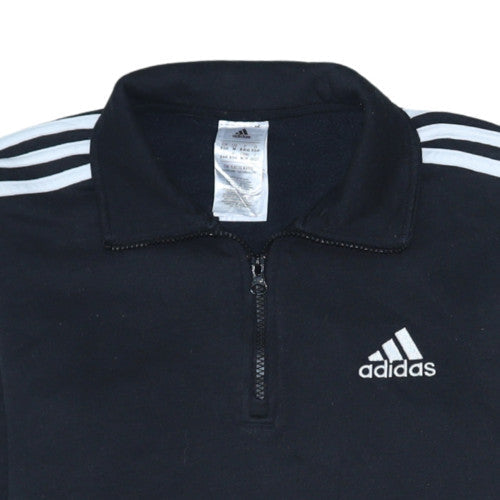 Womens UK Size M adidas Black Pullover Sweatshirt