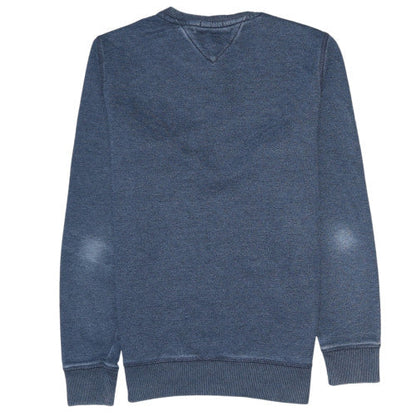 Mens UK Size S Tommy Jeans Blue Pullover Sweatshirt