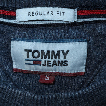Mens UK Size S Tommy Jeans Blue Pullover Sweatshirt