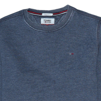 Mens UK Size S Tommy Jeans Blue Pullover Sweatshirt