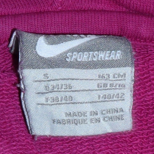 Womens UK Size S Nike Purple Pullover Sweatshirt