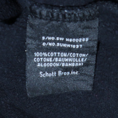 Womens UK Size M Schott NYC Black Pullover Hoodie