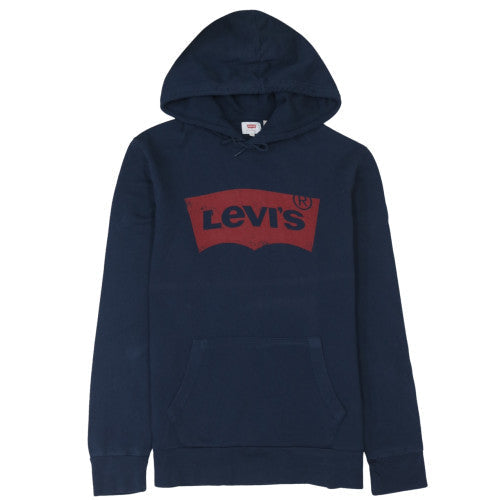Mens UK Size L Levi's Blue Pullover Hoodie