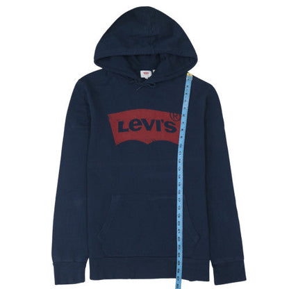 Mens UK Size L Levi's Blue Pullover Hoodie