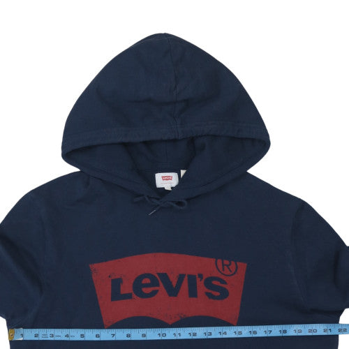 Mens UK Size L Levi's Blue Pullover Hoodie