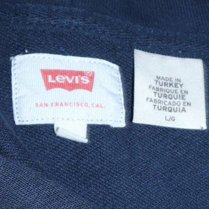 Mens UK Size L Levi's Blue Pullover Hoodie