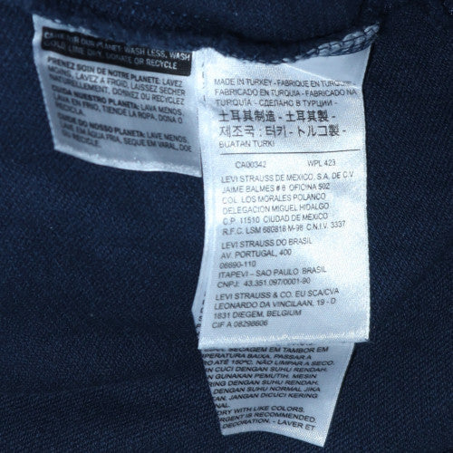 Mens UK Size L Levi's Blue Pullover Hoodie