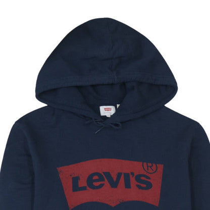 Mens UK Size L Levi's Blue Pullover Hoodie
