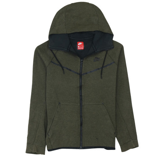 Mens UK Size S Nike Green Full Zip Hoodie