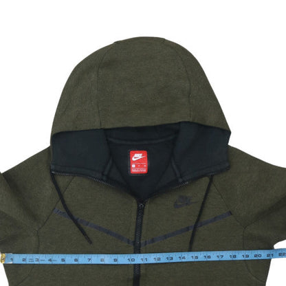 Mens UK Size S Nike Green Full Zip Hoodie
