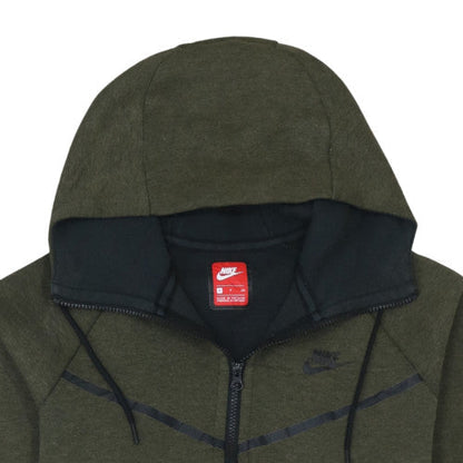 Mens UK Size S Nike Green Full Zip Hoodie