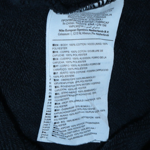 Mens UK Size M Nike Black Pullover Hoodie