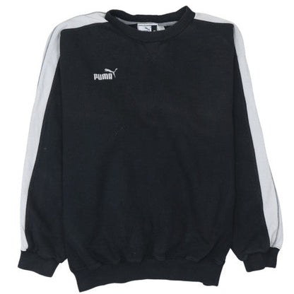 Mens UK Size M PUMA Black Pullover Sweatshirt
