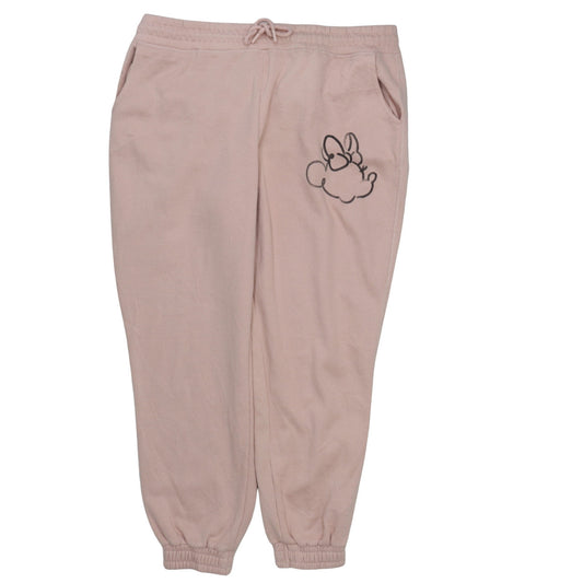 Primark Disney Women Pink Minnie Mouse Jogger Trousers L