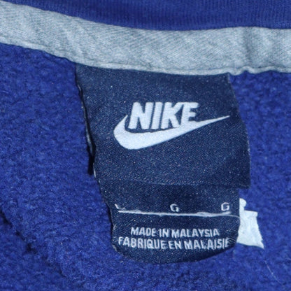 Womens UK Size L Nike Blue Full Zip Hoodie