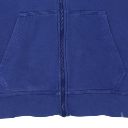 Womens UK Size L Nike Blue Full Zip Hoodie