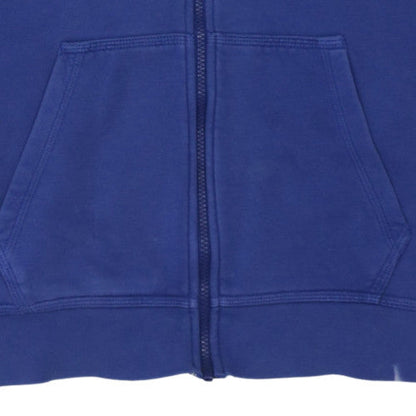 Womens UK Size L Nike Blue Full Zip Hoodie