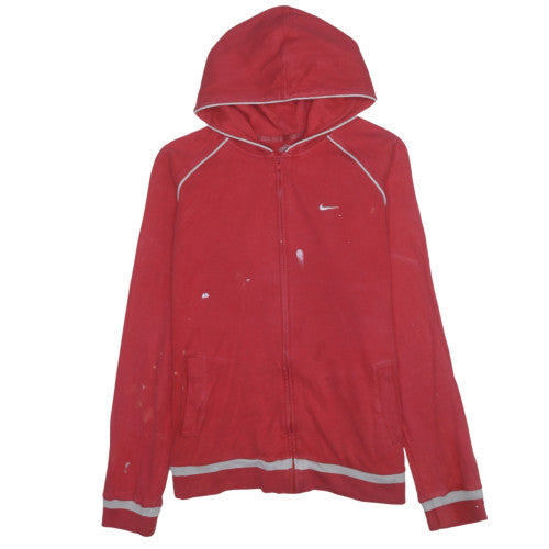 Womens UK Size 20 Nike Red Full Zip Hoodie